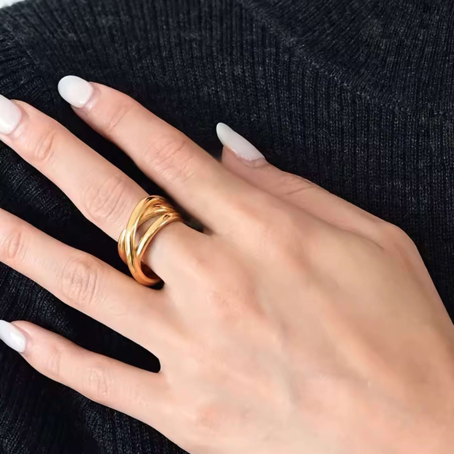 Cross Layered Ring