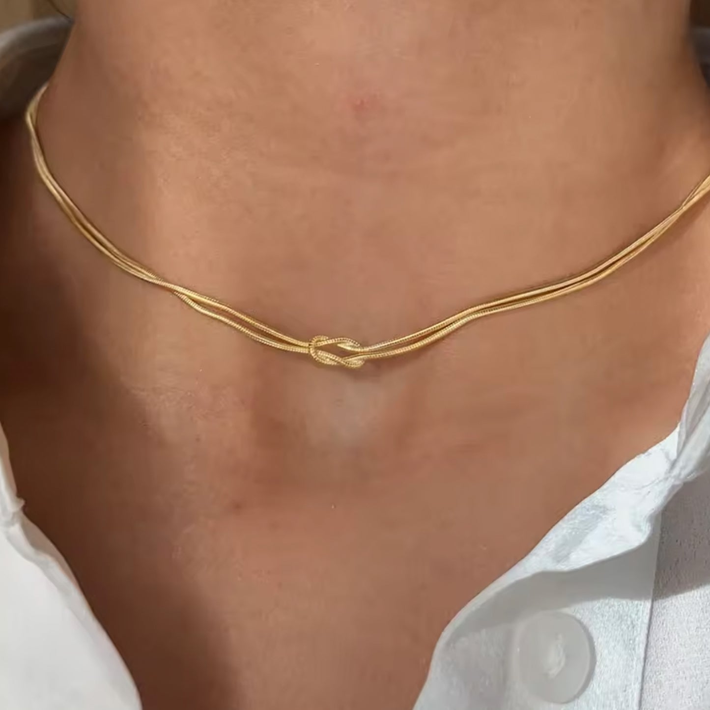 Elegant Minimalist Lusterless Necklace