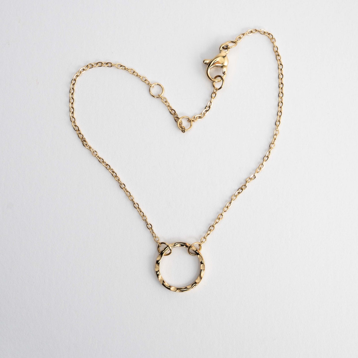 Engraved Circle Bracelet