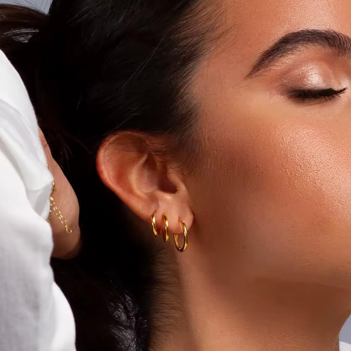 Geometric Drop Round Earrings