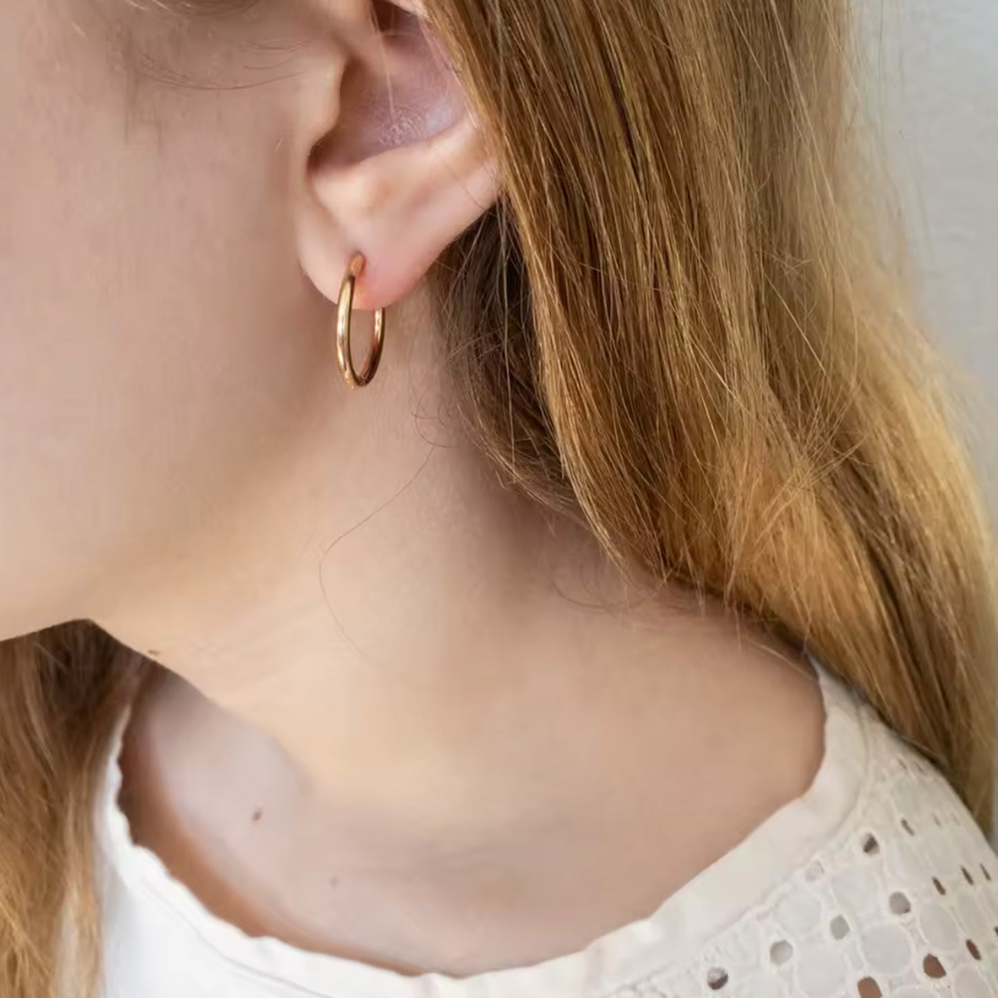Geometric Drop Round Earrings