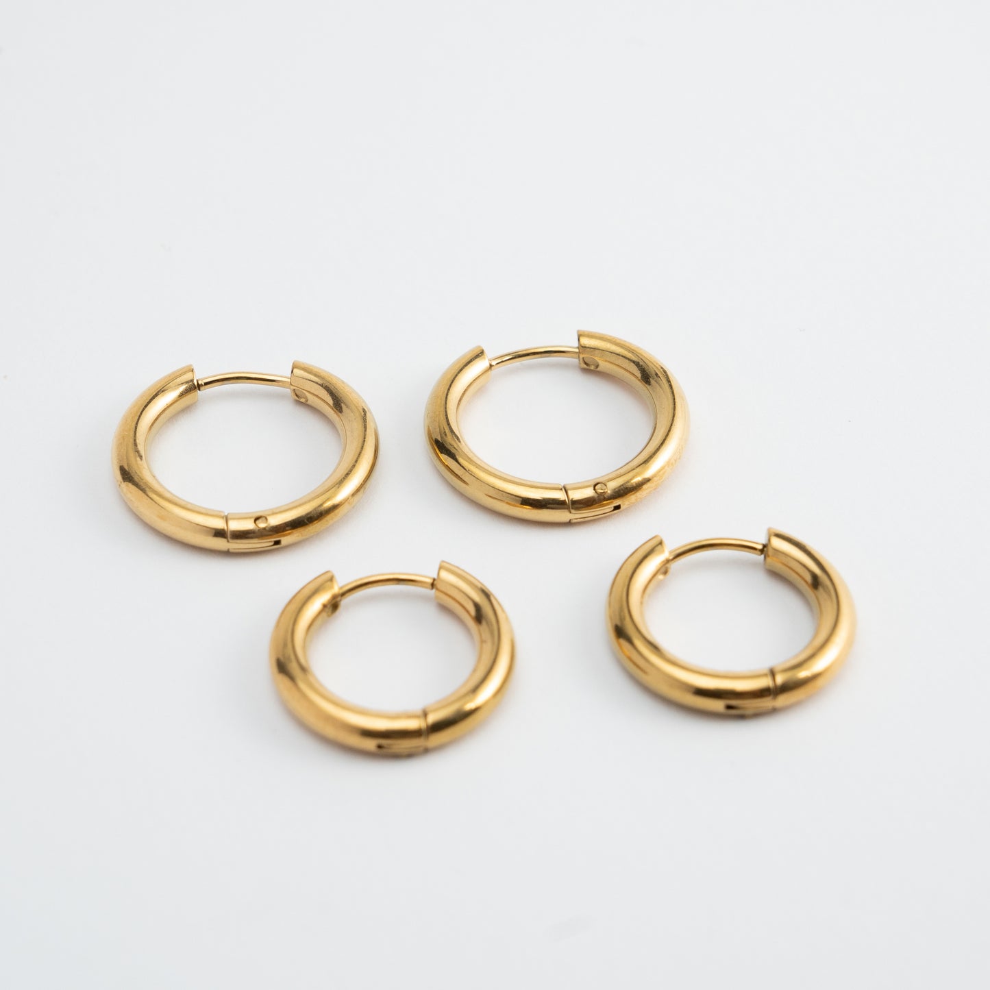 Geometric Drop Round Earrings