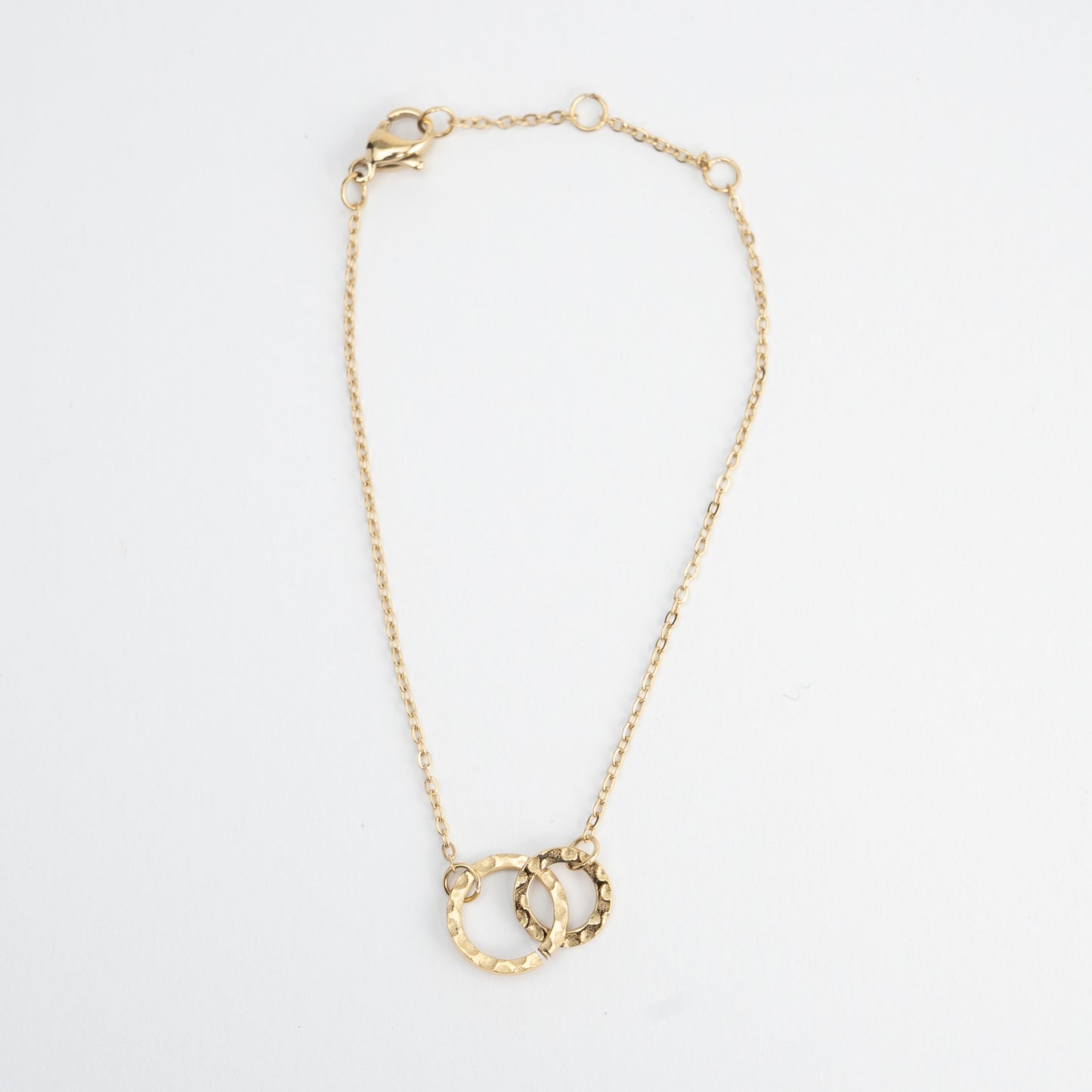 Gold Circle Duo Necklace