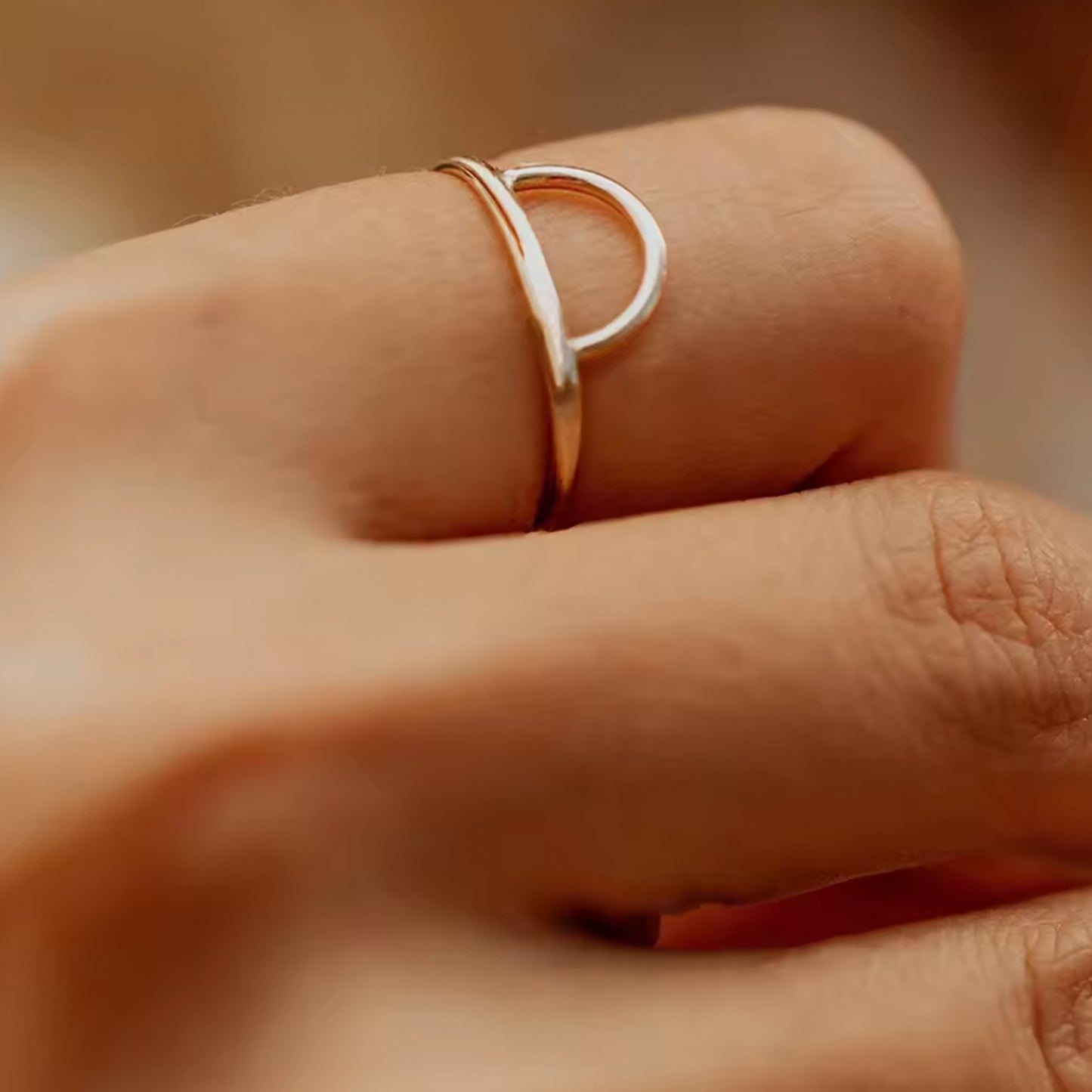 Hollow Geometric Ring