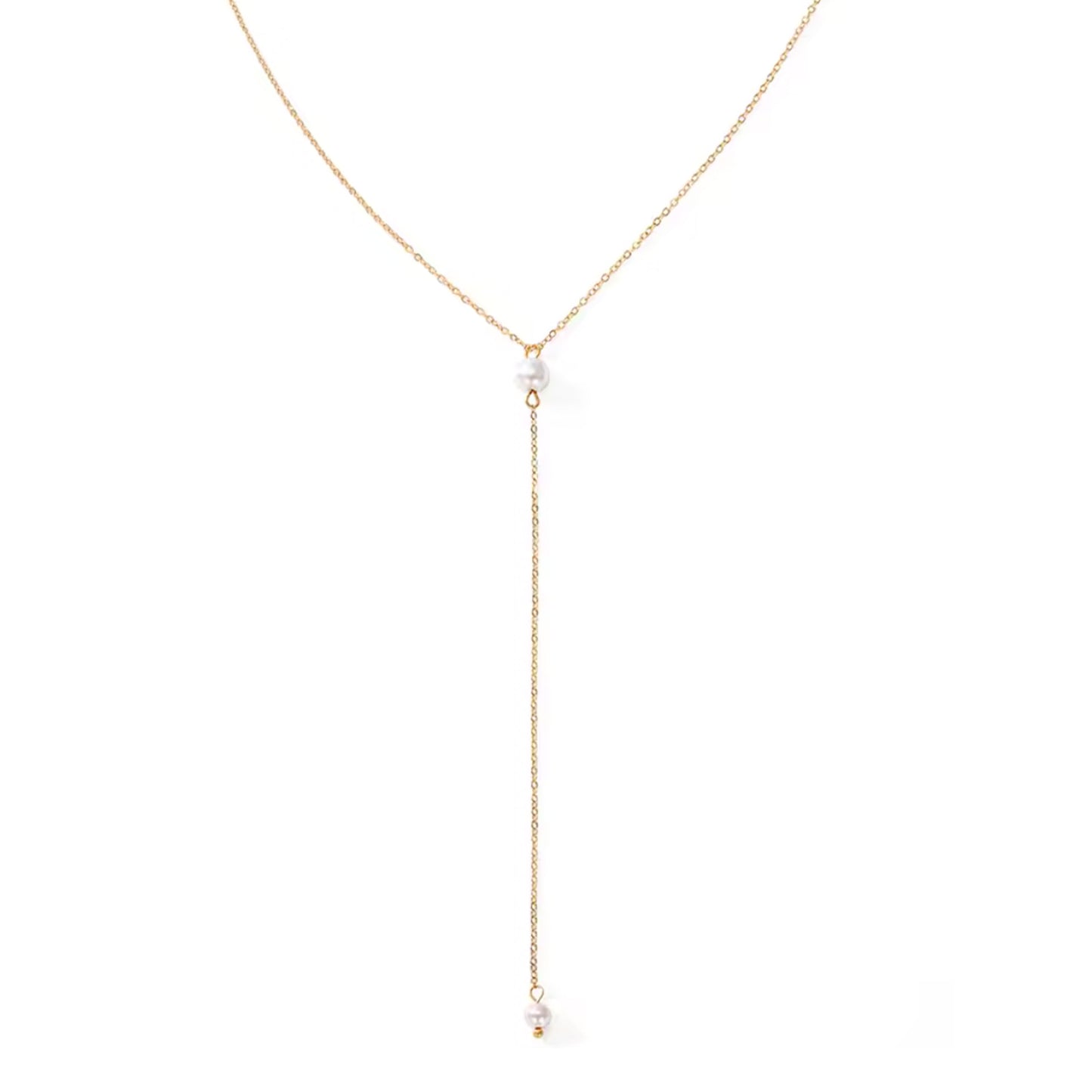 Imitation Pearl Beads Pendant Necklace