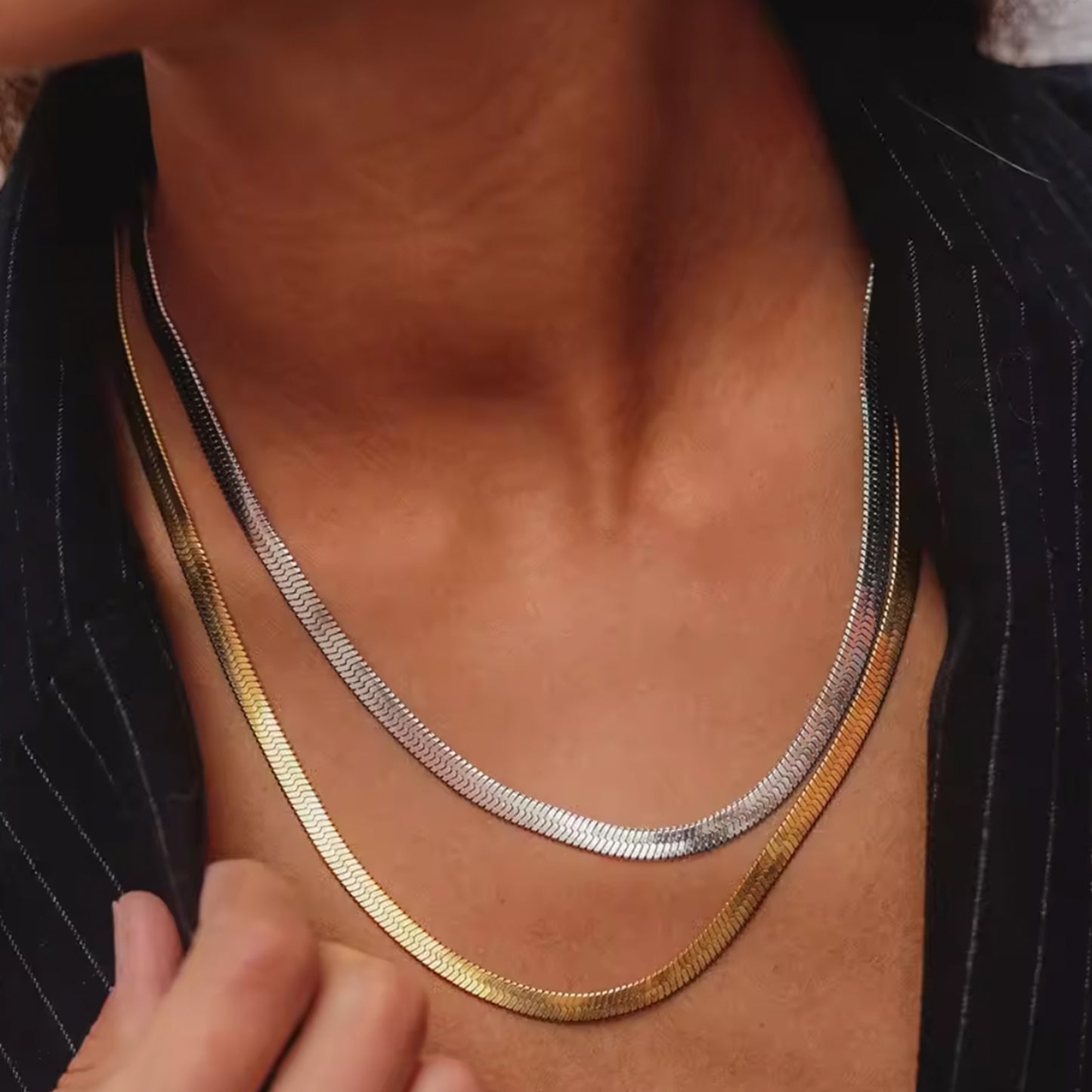 Sleek Snake Chain Necklace