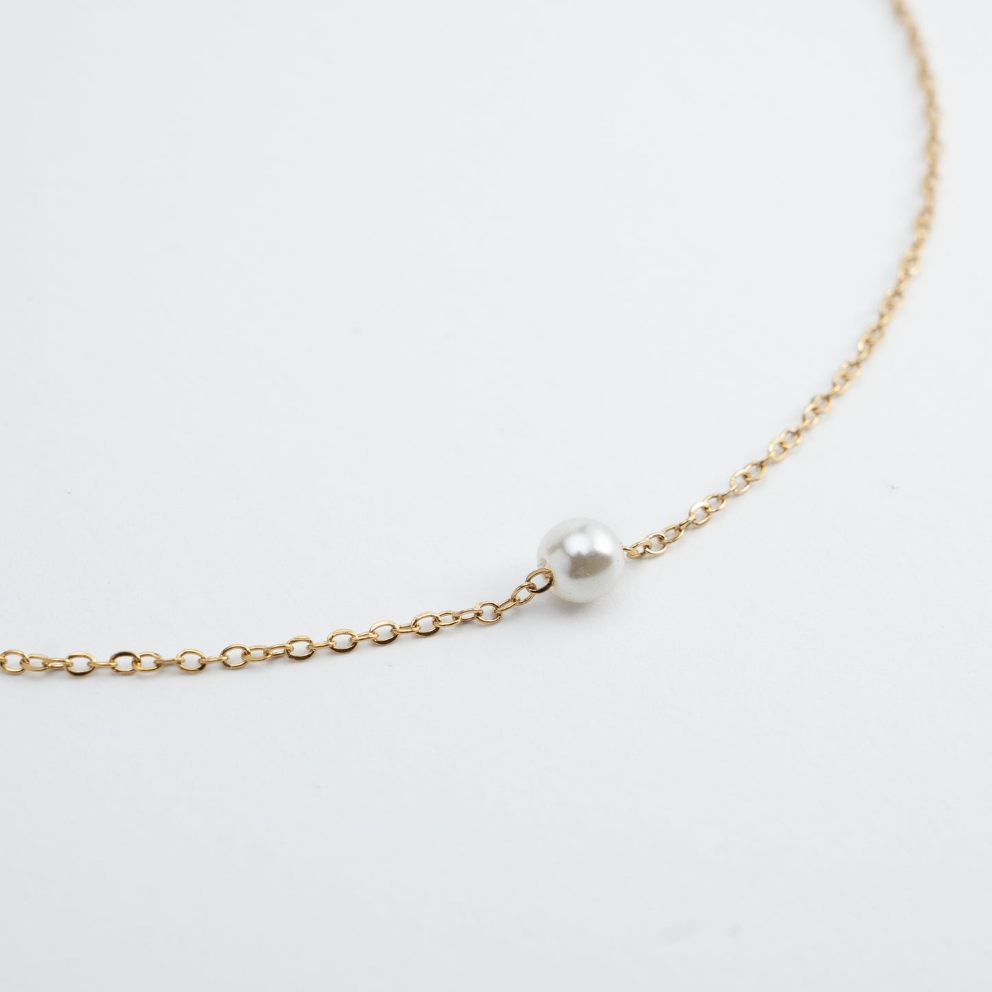 Necklace with Imitated Pearls