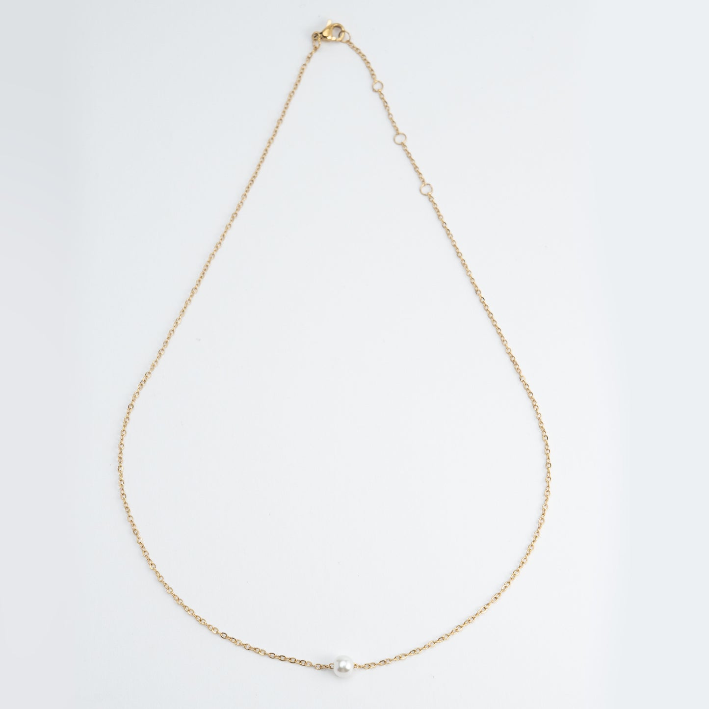 Necklace with Imitated Pearls