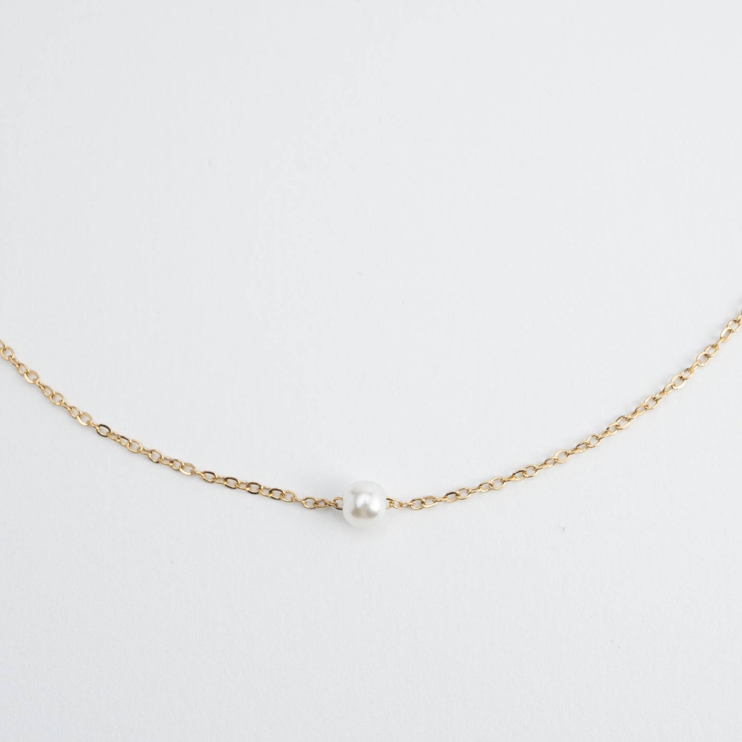 Necklace with Imitated Pearls