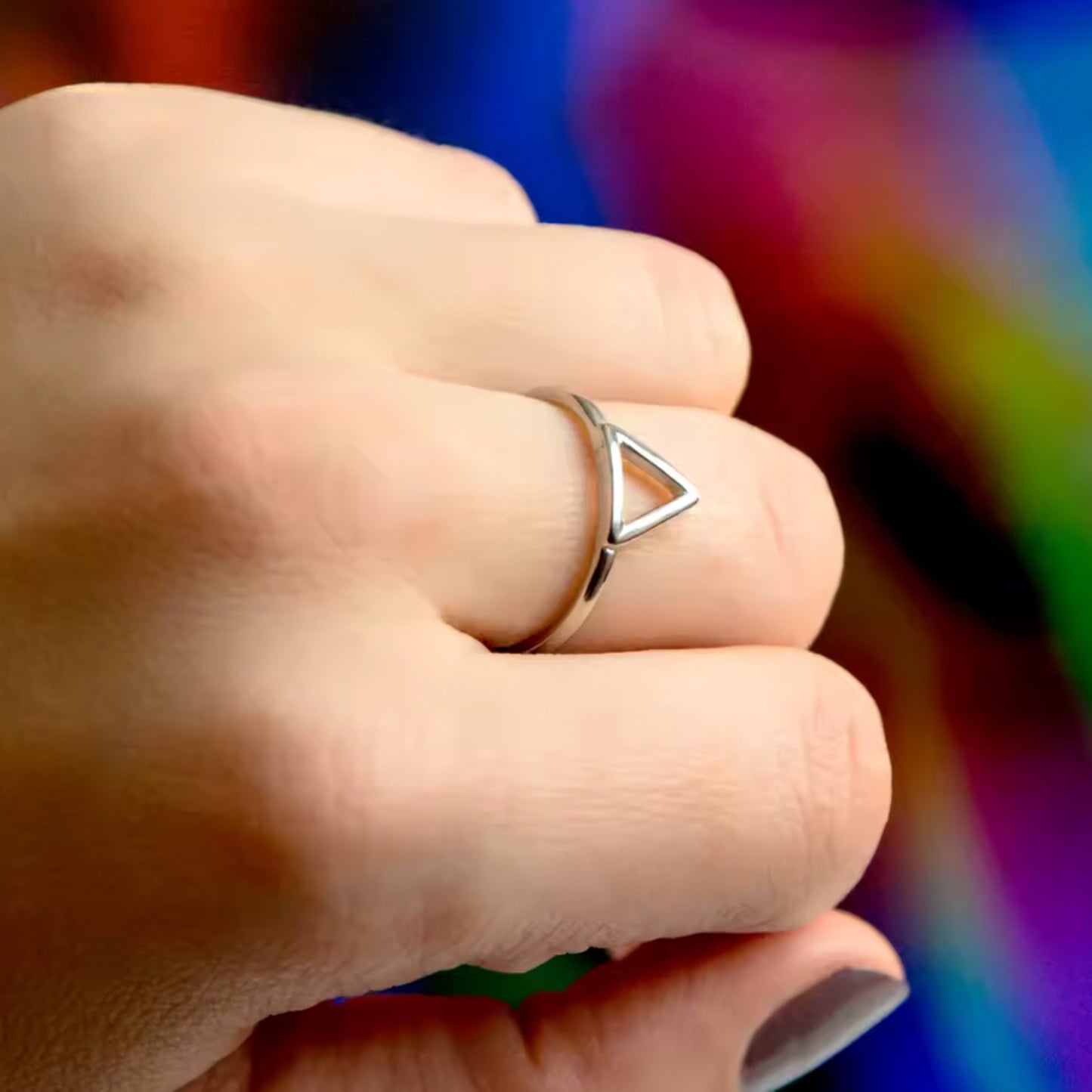 Triangle Stack Ring