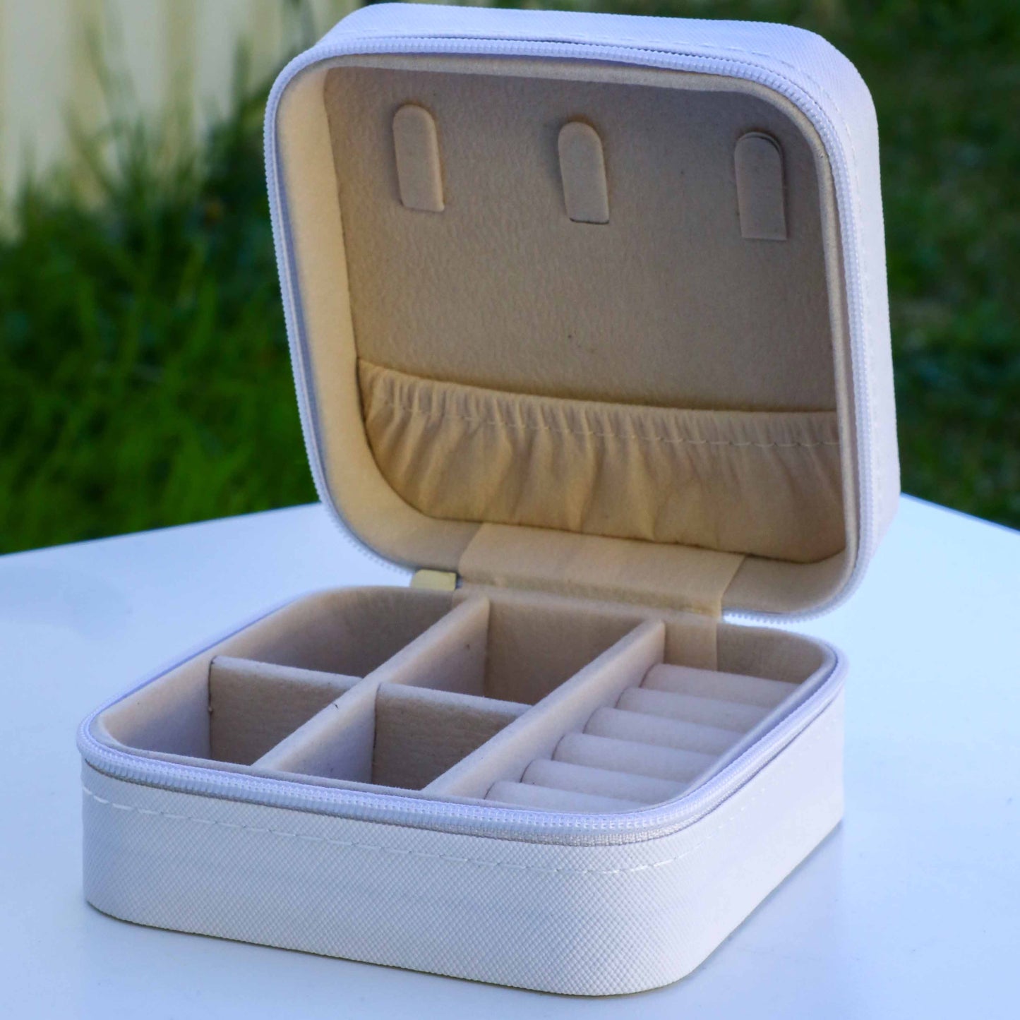 White Mini Jewellery Box